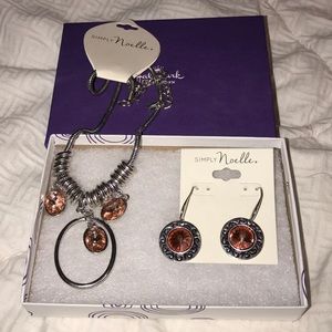 Matching necklace and earrings set